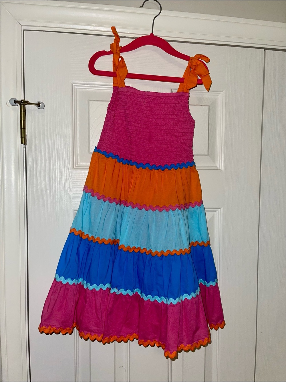 Crown & Ivy Kids Sundress - Pink, Orange & Blue
